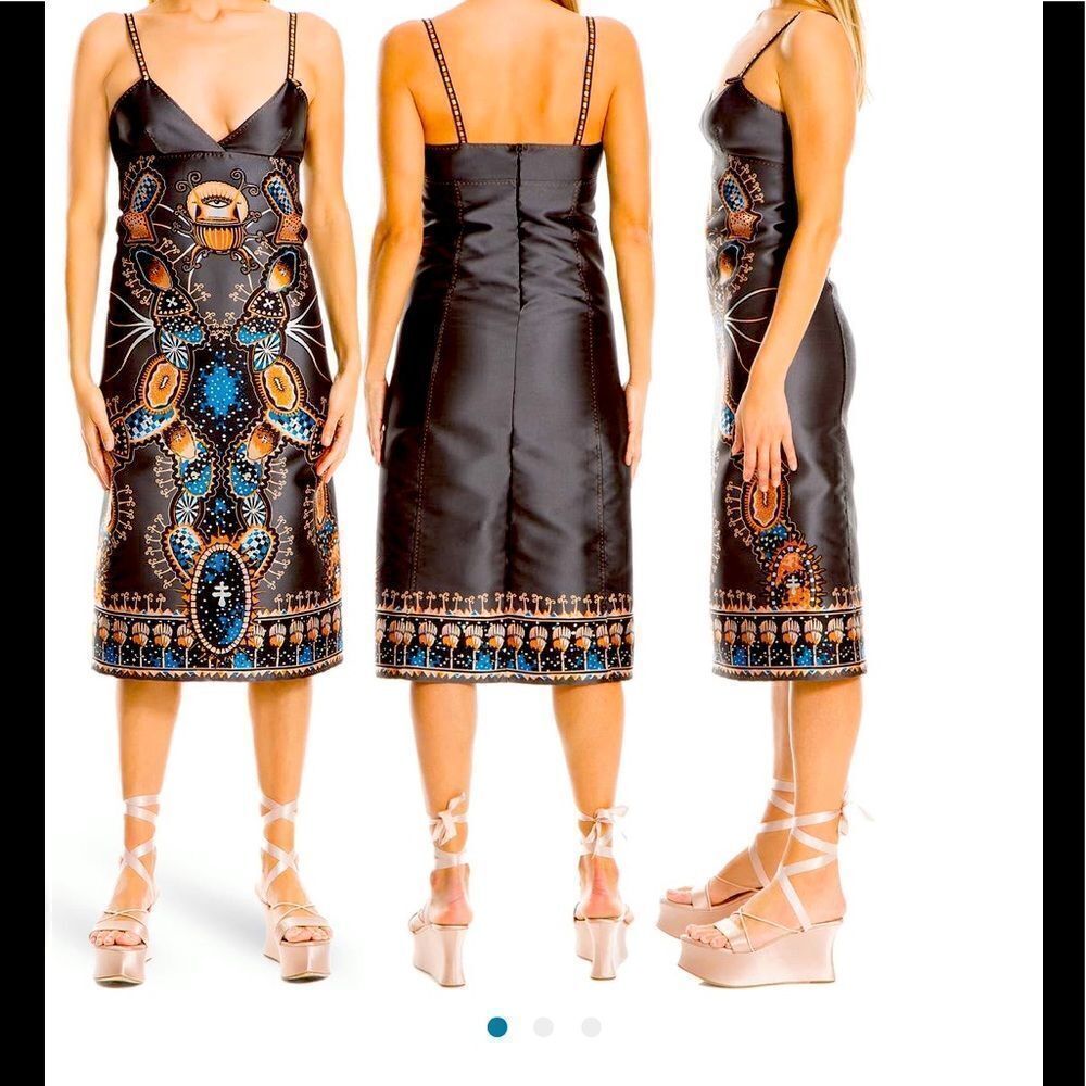 Leon Max  limited edition extraterrestrial midi dress size 10, NWT